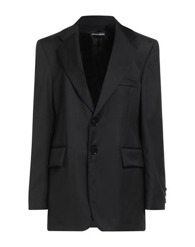 Woman Blazer Black Size 4 Wool