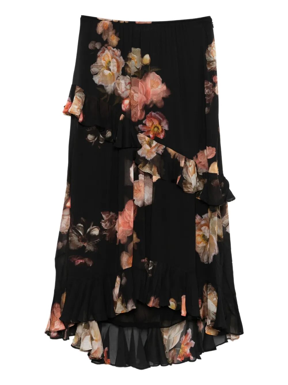 Hypnotic Asymmetric Midi Skirt
