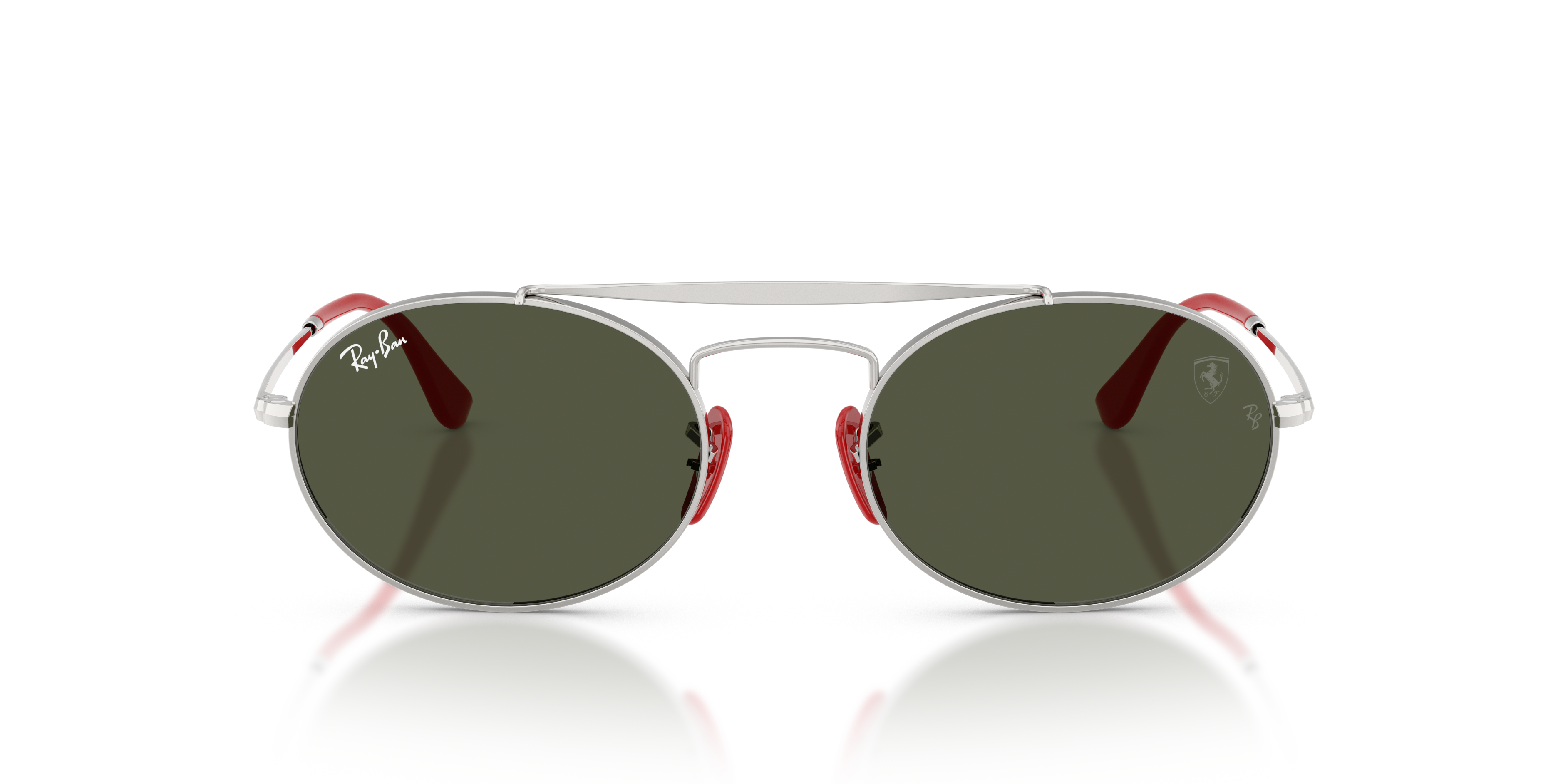 Ray - Ban Unisex Ray - Ban RB3775M F00731 Sunglasses Metal Silver Green Round Norma