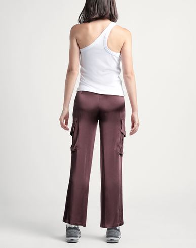 Woman Pants Chocolate brown Size 1 Acrylic, Viscose