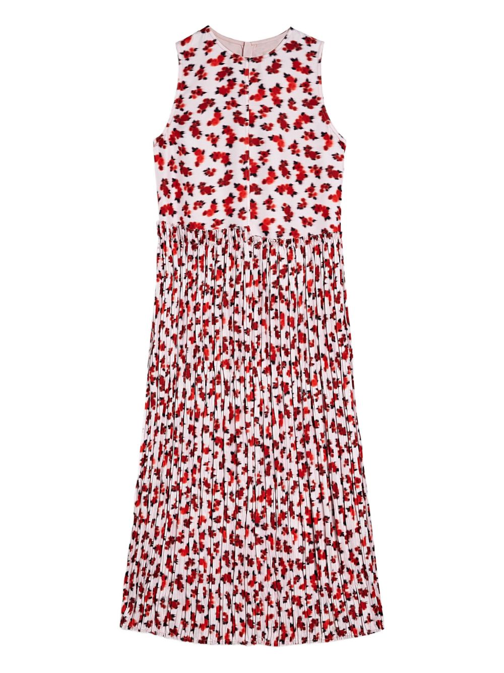 Floral-print midi dress - Pink