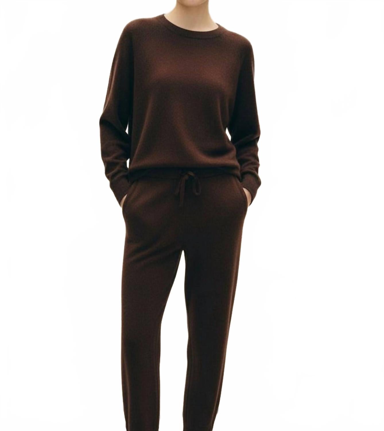 Elowen Cashmere Jogger In Espresso