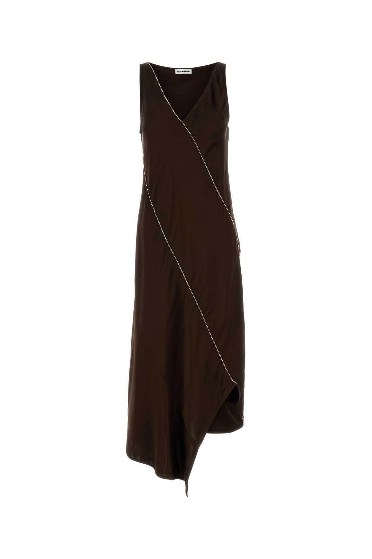 Chain Dress — Brown