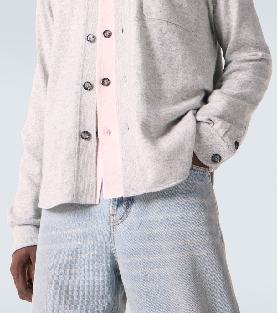Cotton and cashmere overshirt