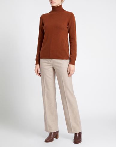 Woman Turtleneck Tan Size S Wool, Cashmere