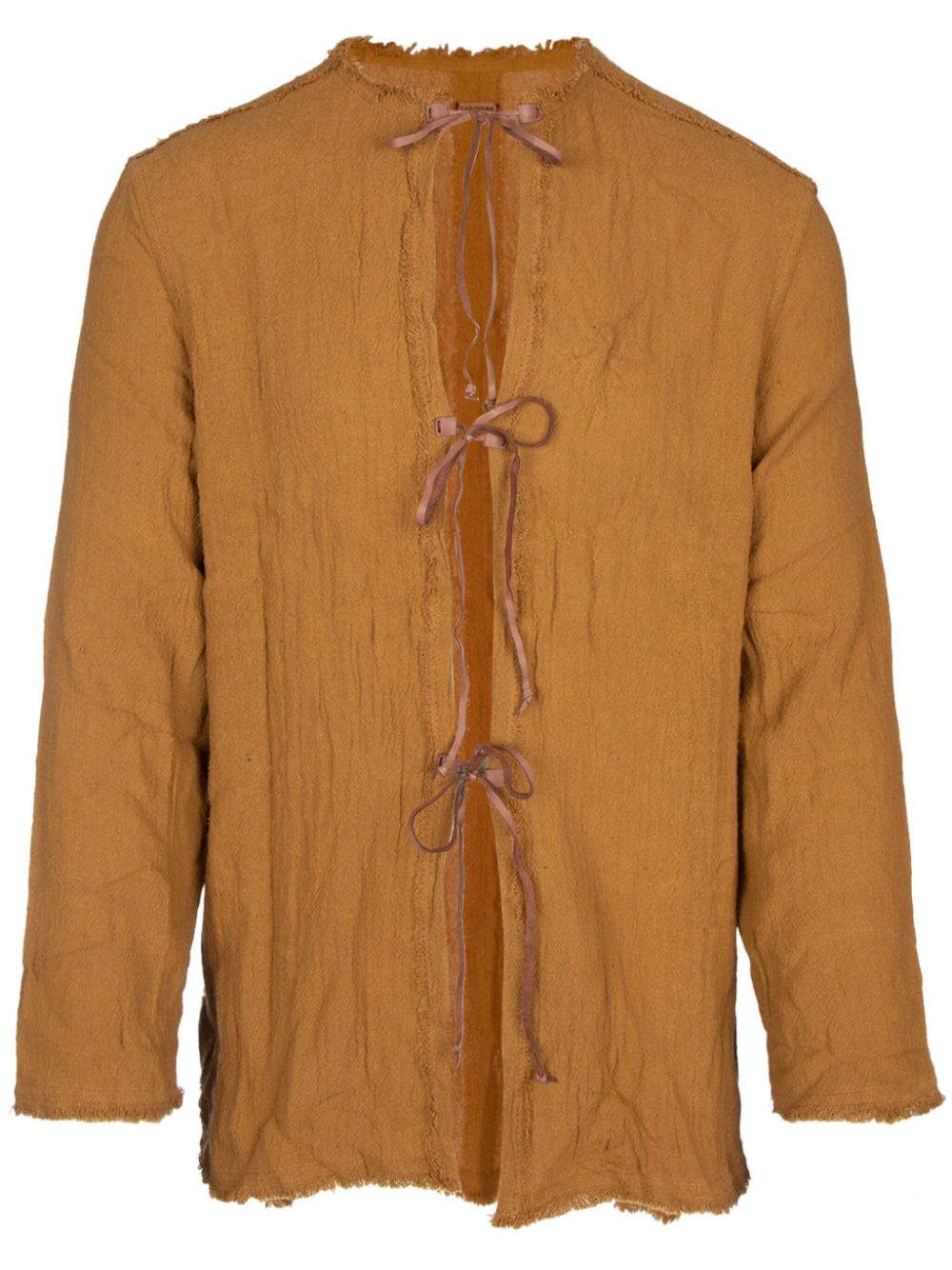 Tie fastening shirt - Orange