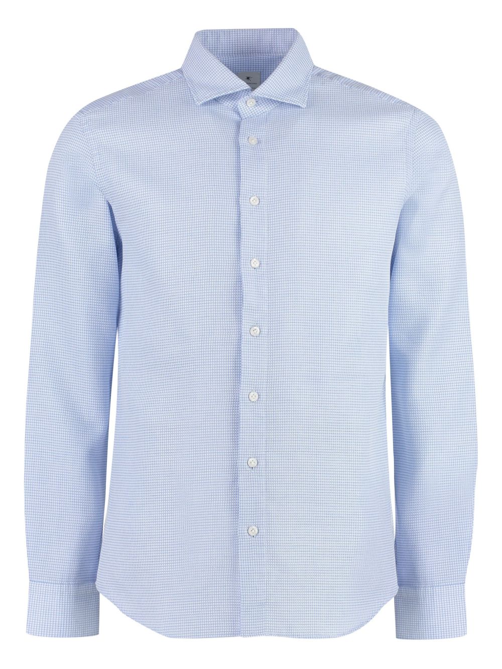 Micro-check shirt - Blue