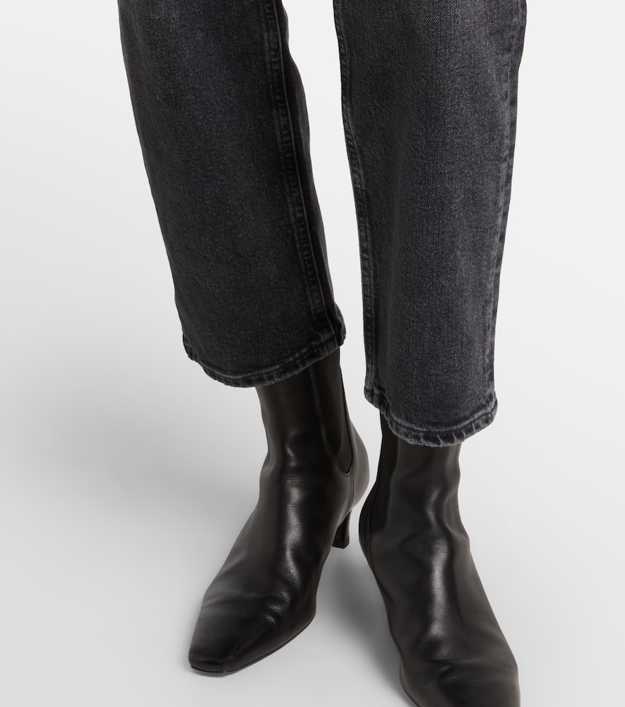 90's Pinch Waist high-rise straight jeans