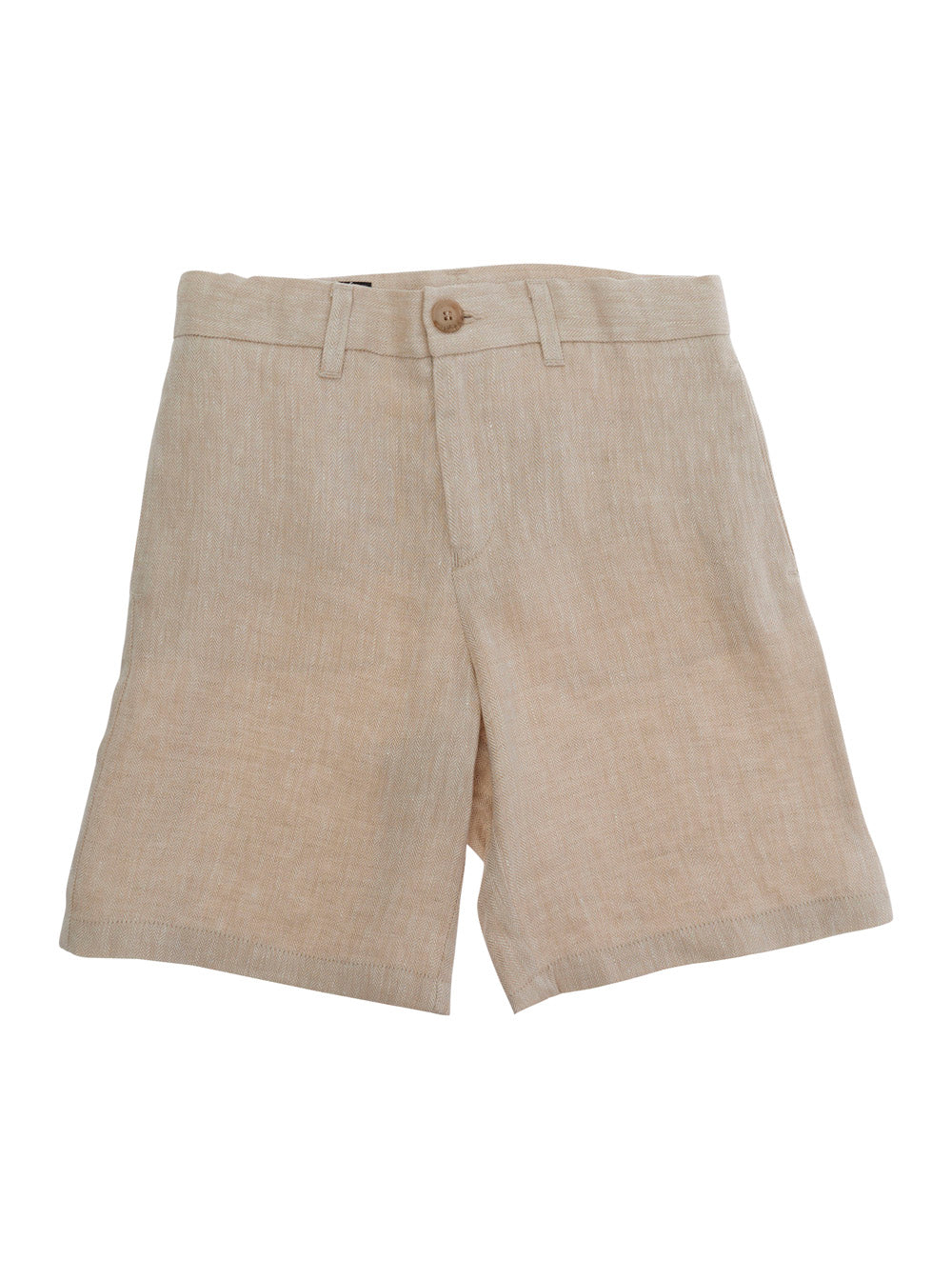 Linen Shorts — Beige