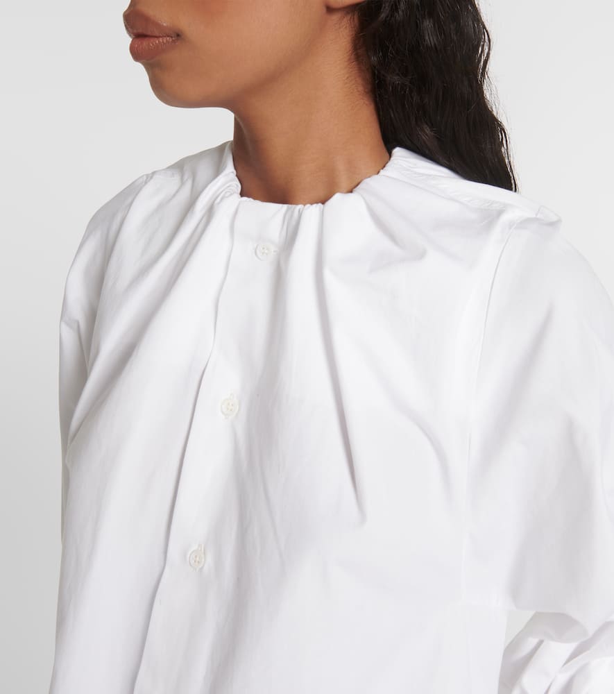 Cotton poplin midi dress