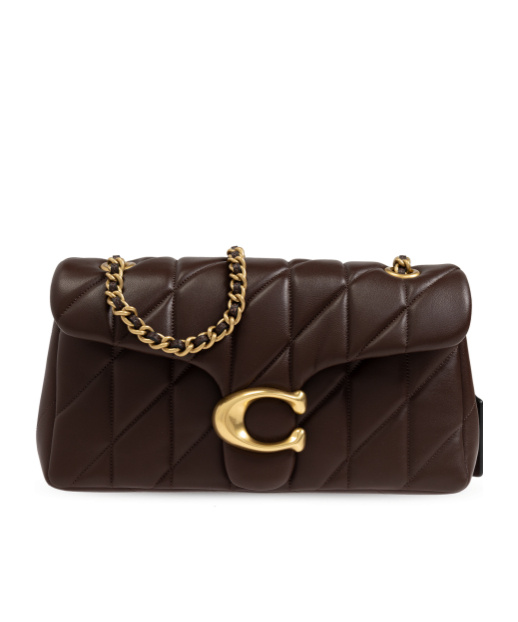 Flip-top shoulder bag