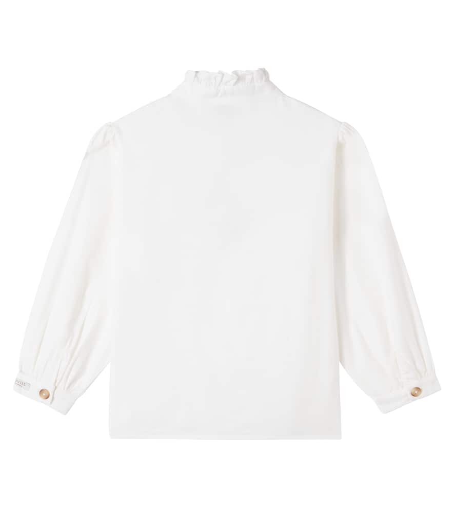 Fini ruffled cotton blouse