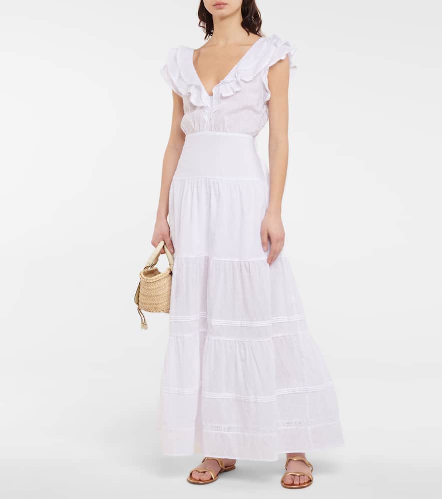 Della cotton midi dress