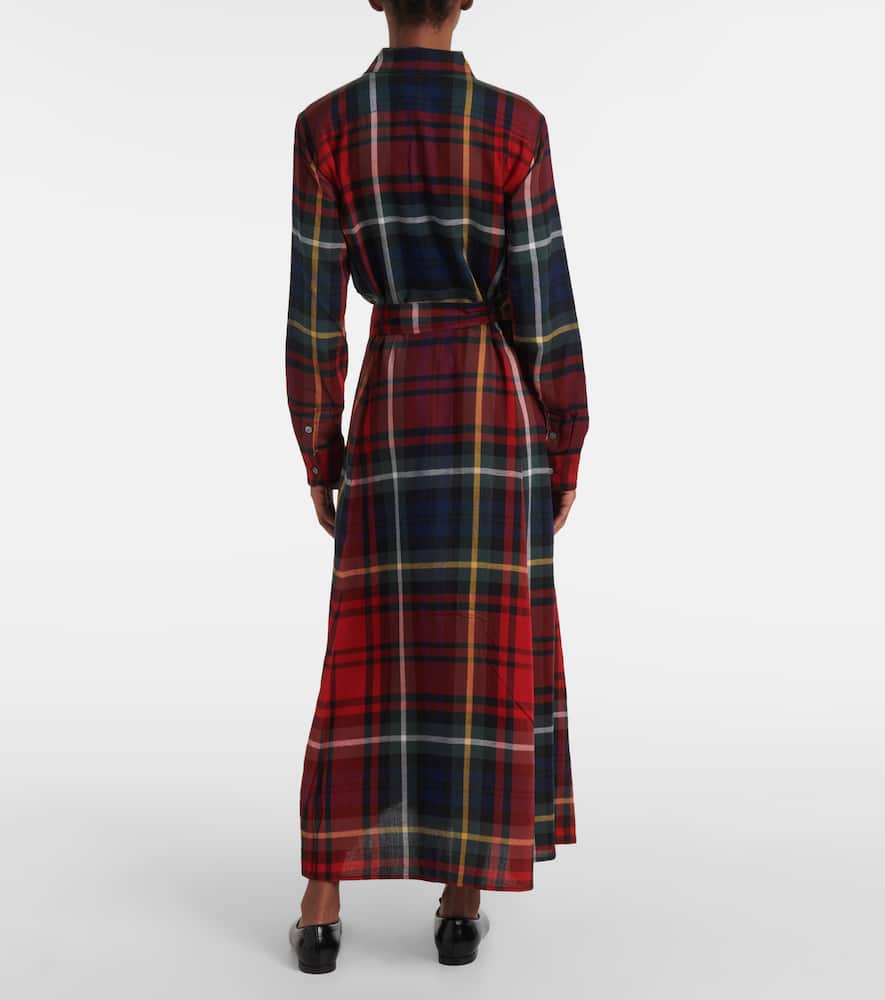 Polo Ralph Lauren Checked cotton-blend shirt dress