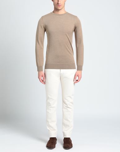 Man Sweater Camel Size 44 Wool, Acrylic