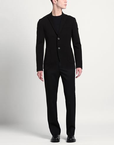 Man Blazer Black Size 36 Rayon, Nylon, Elastane