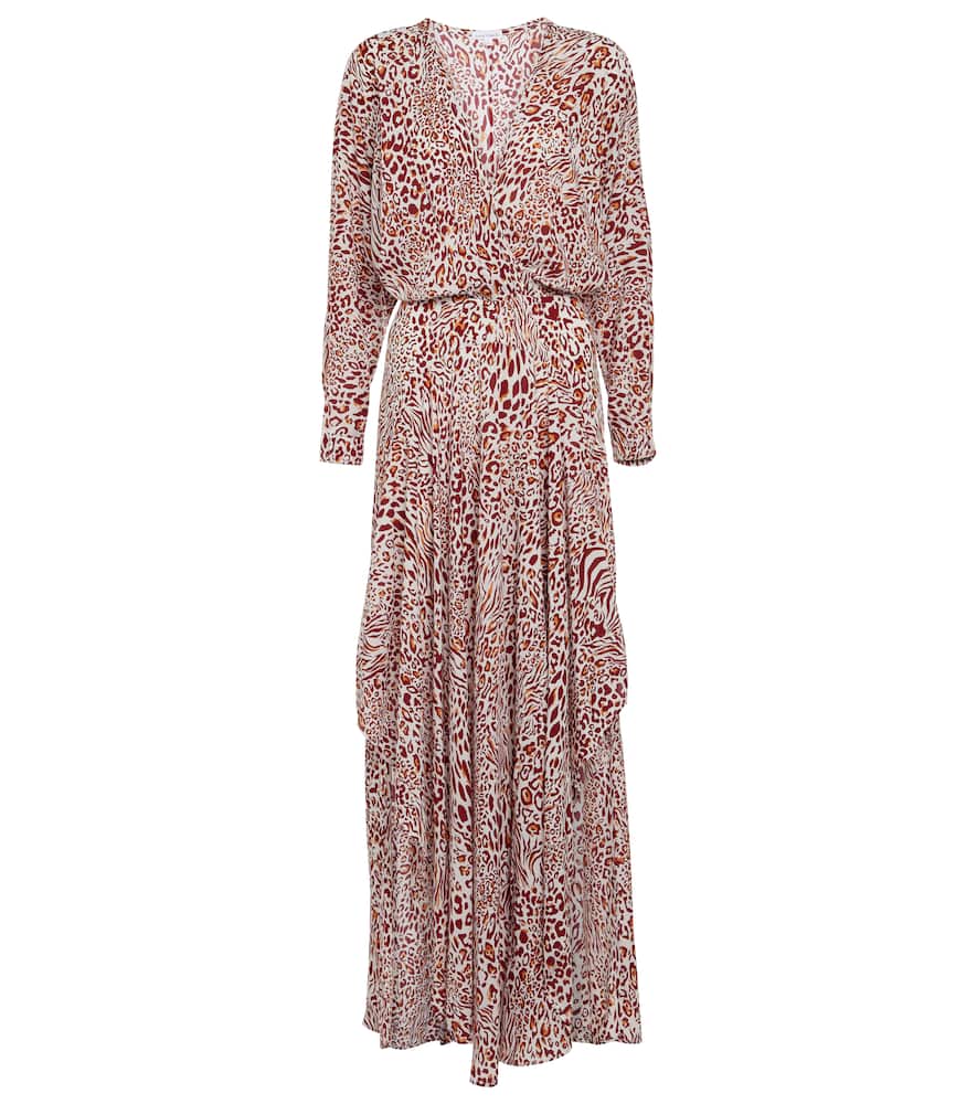 Ilona printed v-neck dress