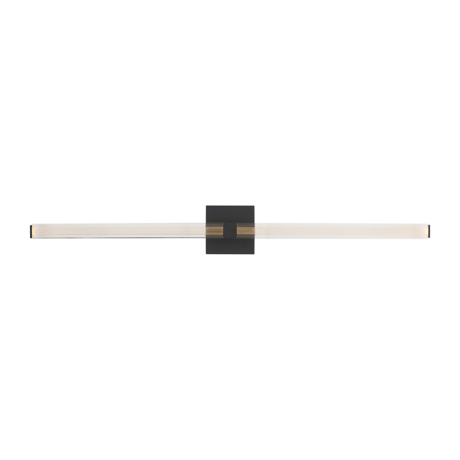 Nightshade Black LED Bathroom Vanity Light from the Reiya Square Collection