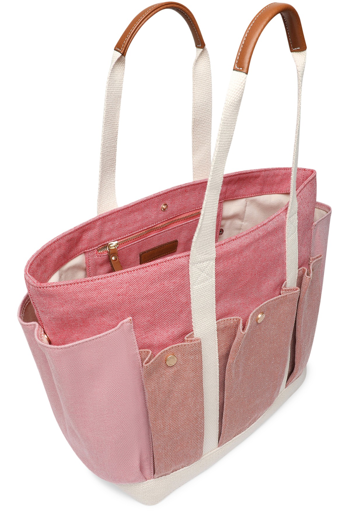Multi-Pocket cabas tote