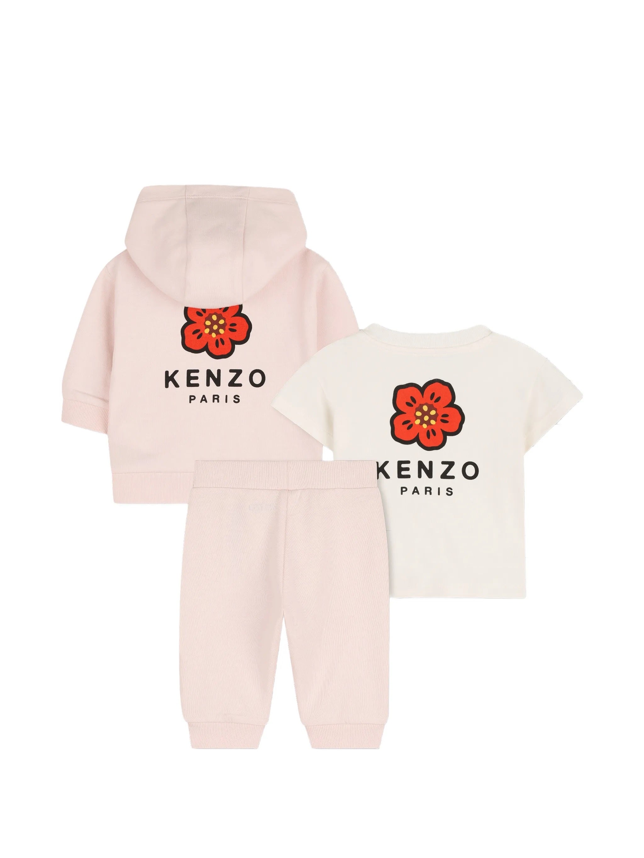 Kids Full-Zip Hoodie with Logo Patch and Printed Design