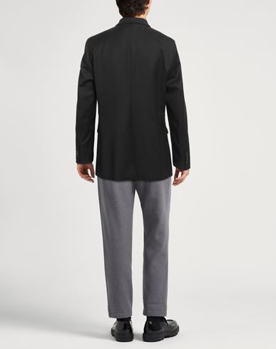 Man Blazer Black Size 40 Polyester, Viscose, Elastane