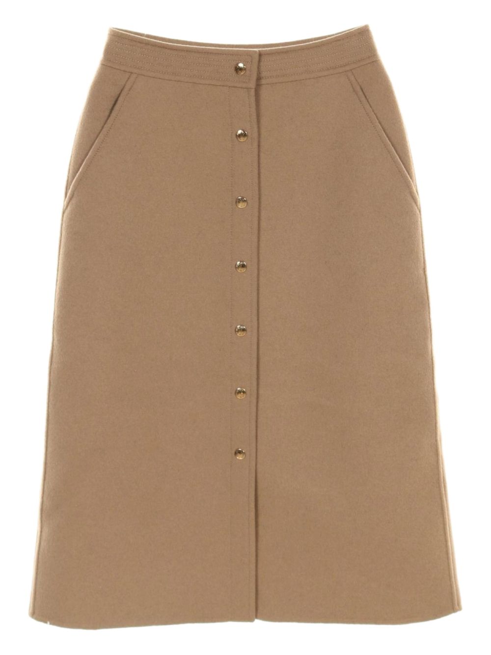 Louis Vuitton Pre-Owned 20's double-face midi skirt - Neutrals