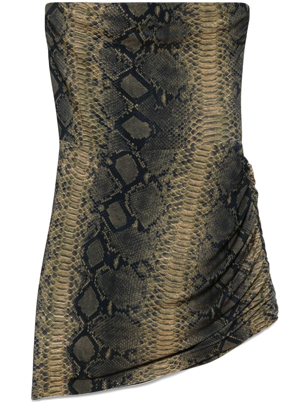 Strapless mini dress - Black