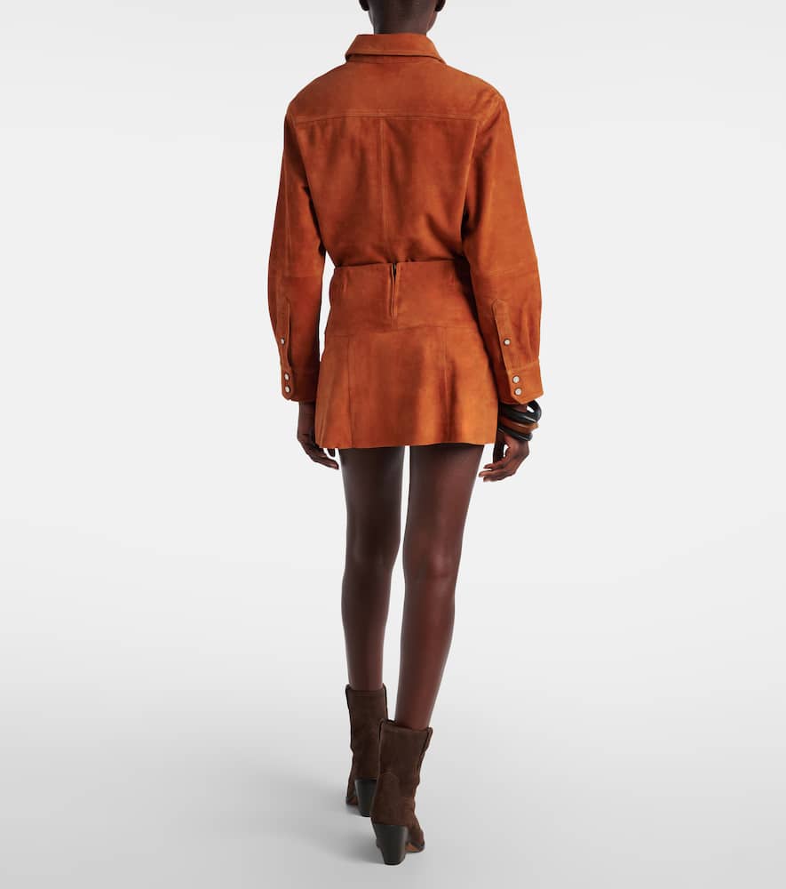 Dilara suede miniskirt