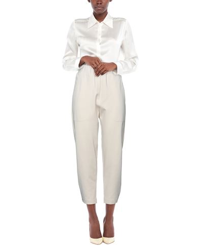Woman Pants Ivory Size L Viscose, Nylon, Elastane
