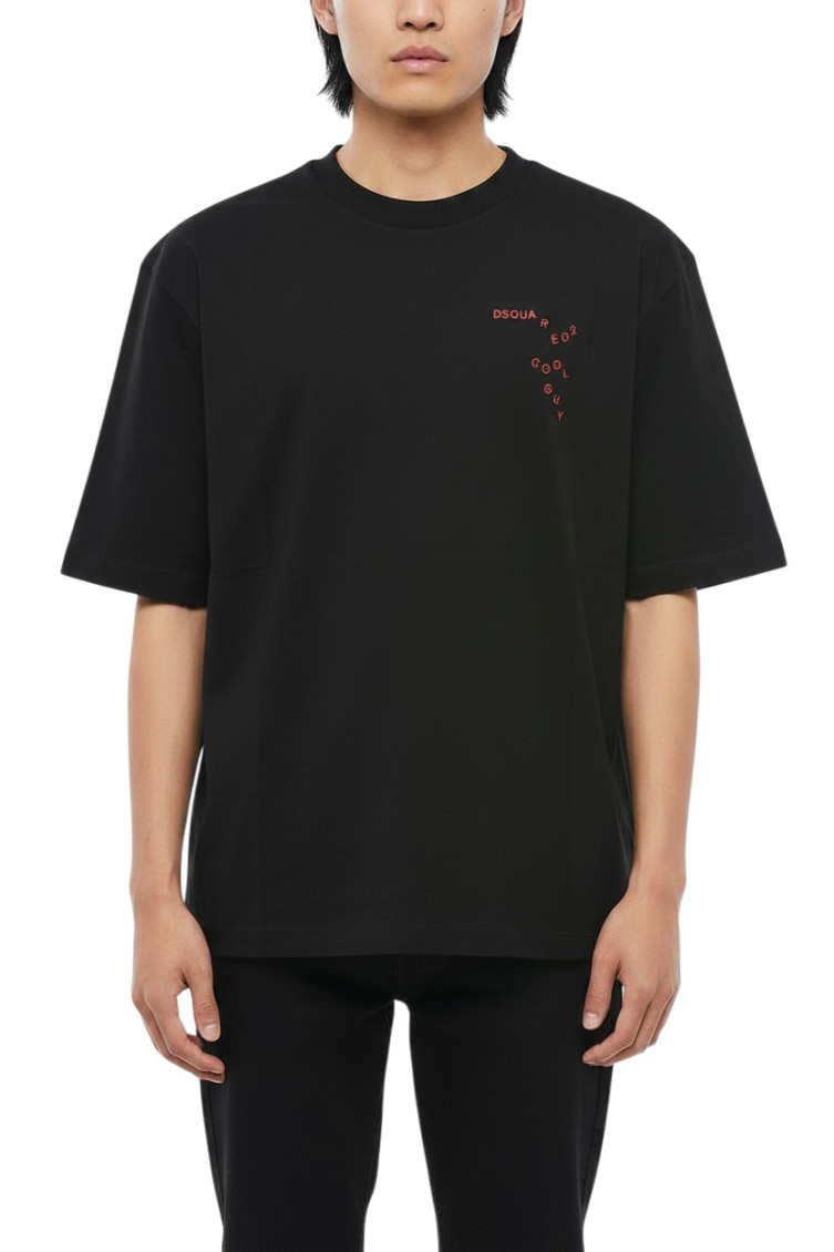 Black Loose Logo T-Shirt