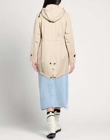 Woman Overcoat & Trench Coat Beige Size 4 Cotton