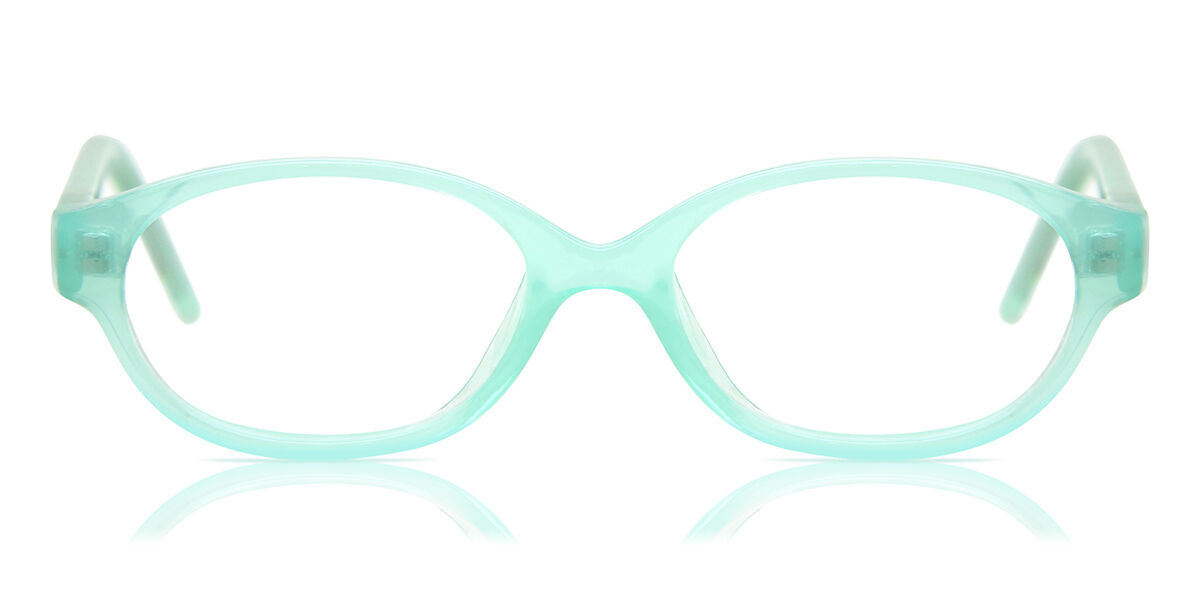 Occhiali da Vista per Bambino Montatura Completa Ovale in Plastica Verdi - Anti Luce Blu - SmartBuy Collection Solo Montatura
