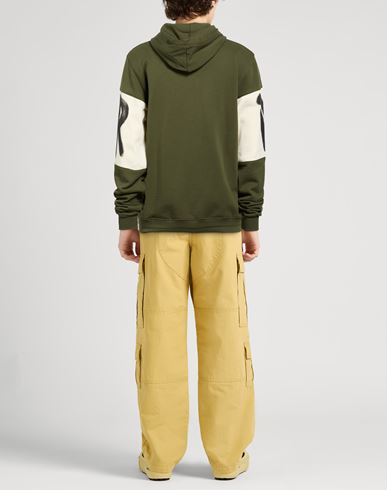 Man Sweatshirt Military green Size XL Cotton
