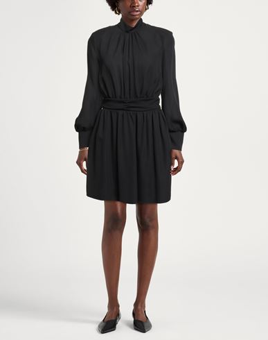 Woman Mini dress Black Size S Polyester