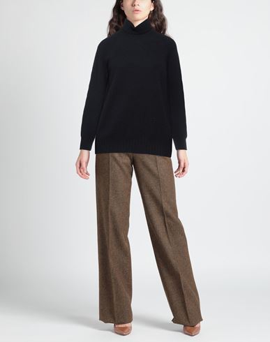 Woman Turtleneck Midnight blue Size L Lambswool