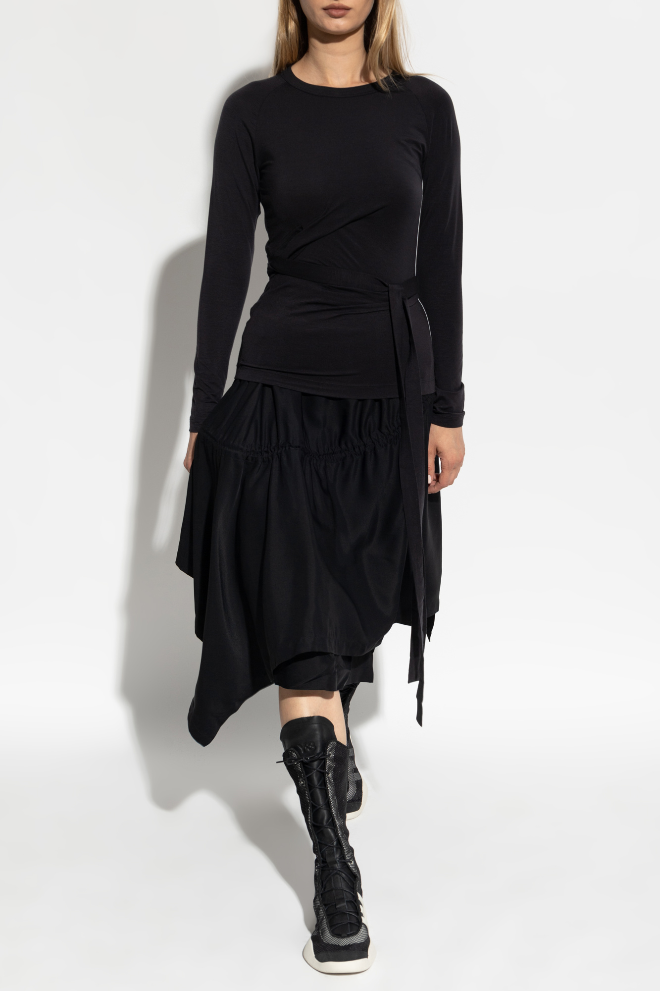 Top With Decorative Finish, Women's, Black