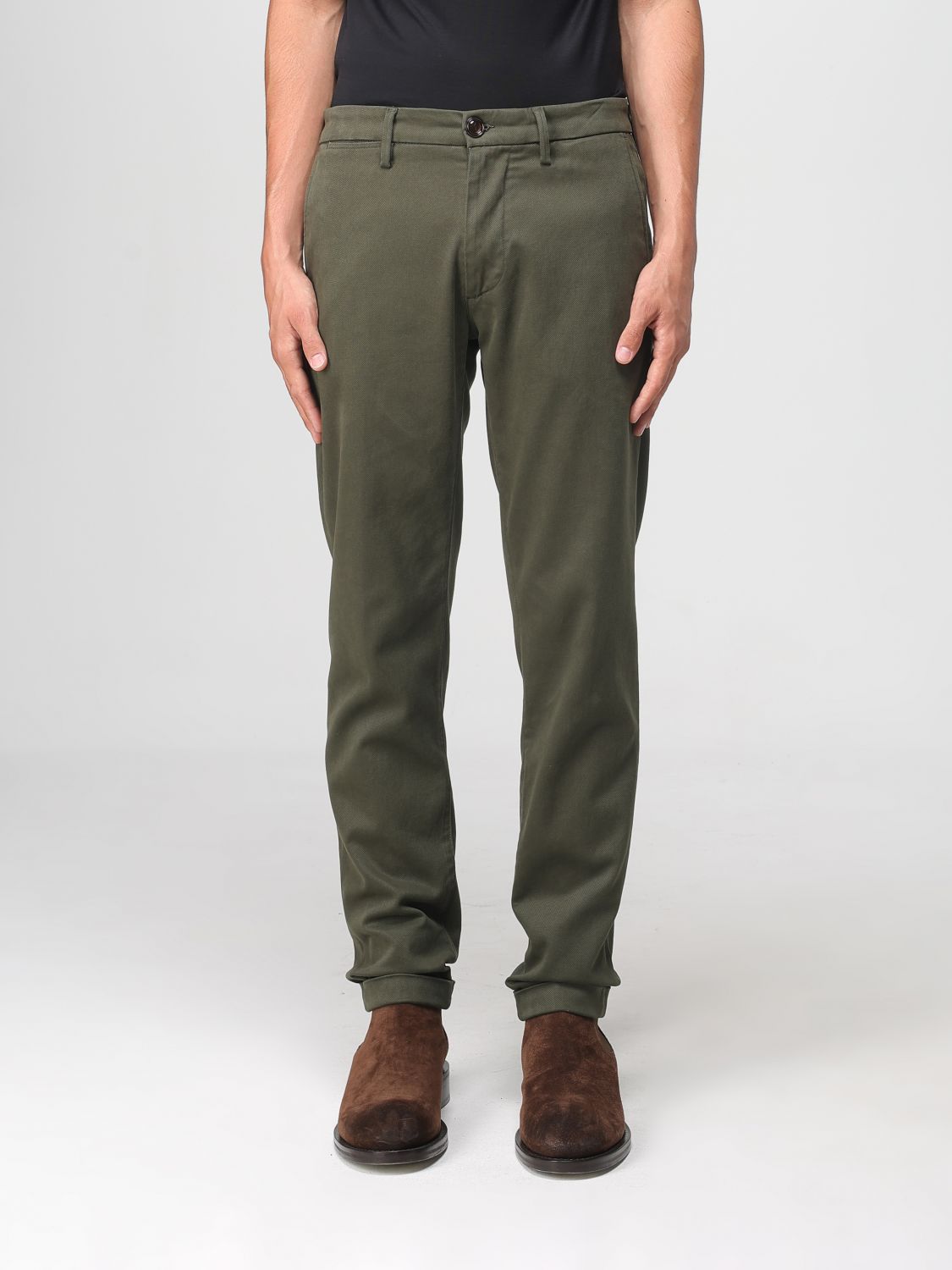Pants Men color Military