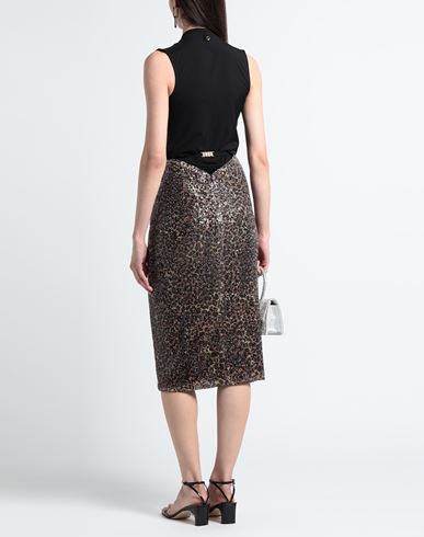 Woman Midi skirt Ocher