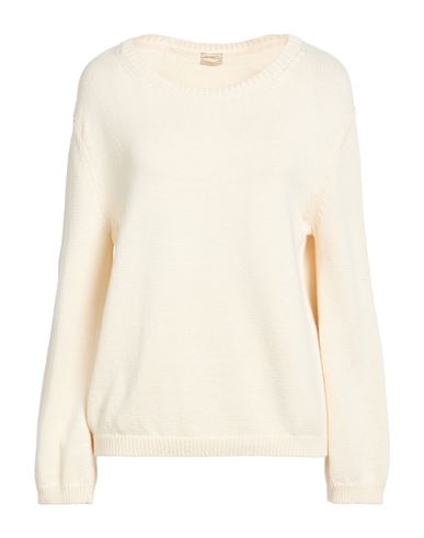 Woman Sweater Ivory Size M Cotton, Silk