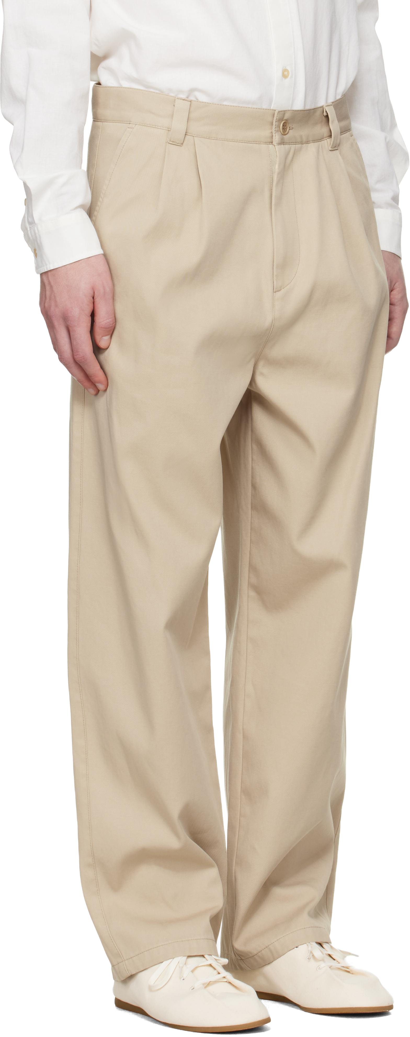 Beige Ricky Trousers
