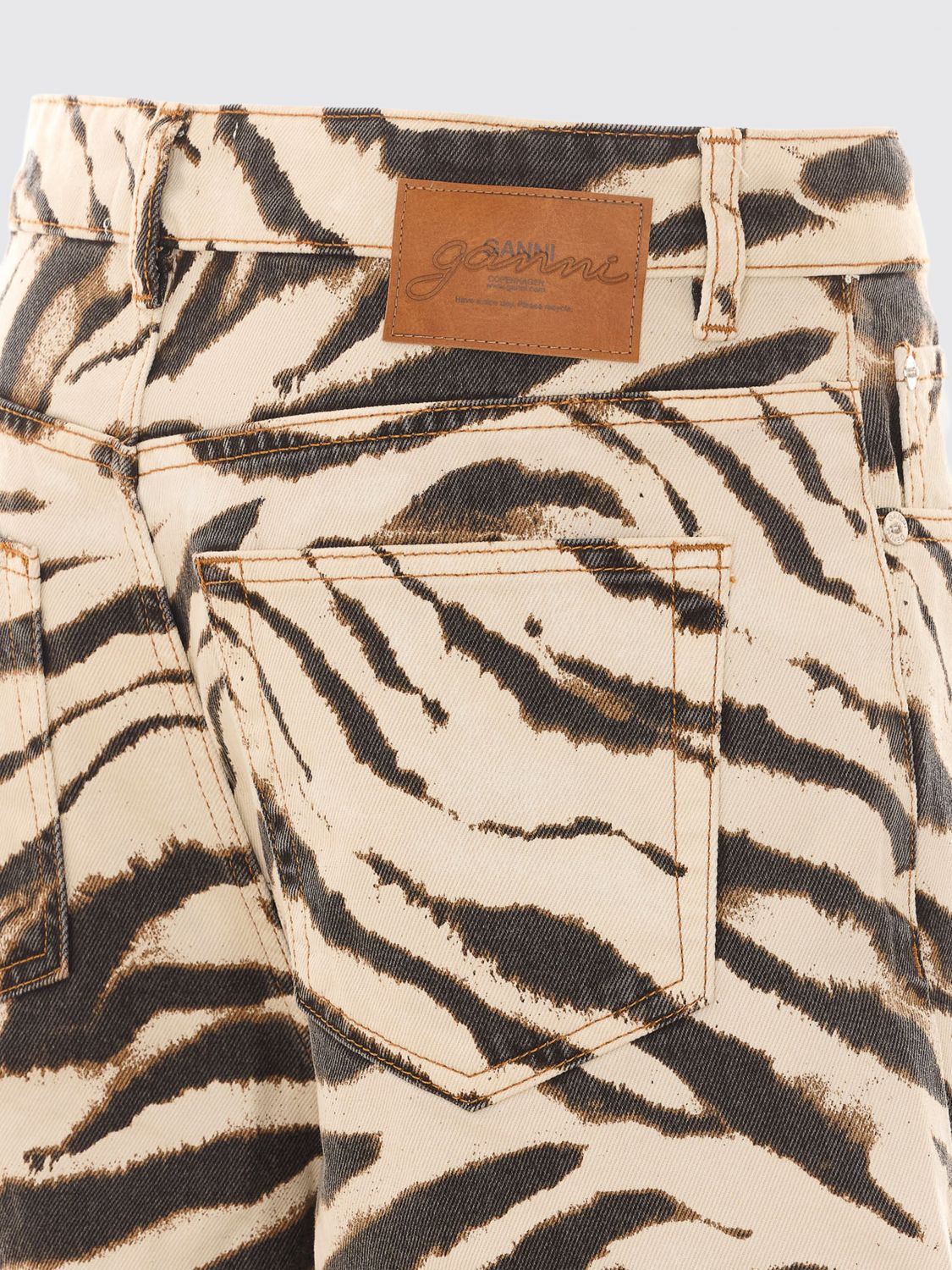Jeans Woman color Beige