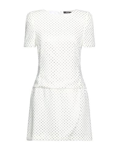 Woman Mini dress Off white Size 10 Polyester
