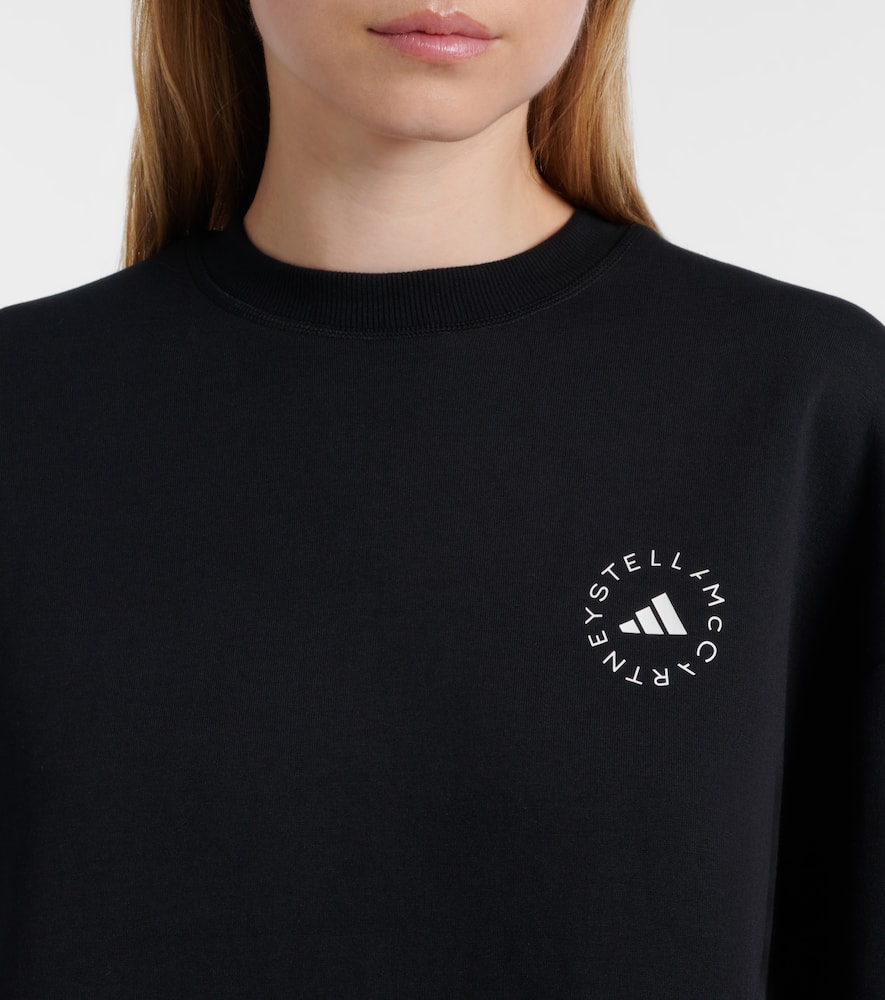 Logo cotton-blend jersey sweatshirt