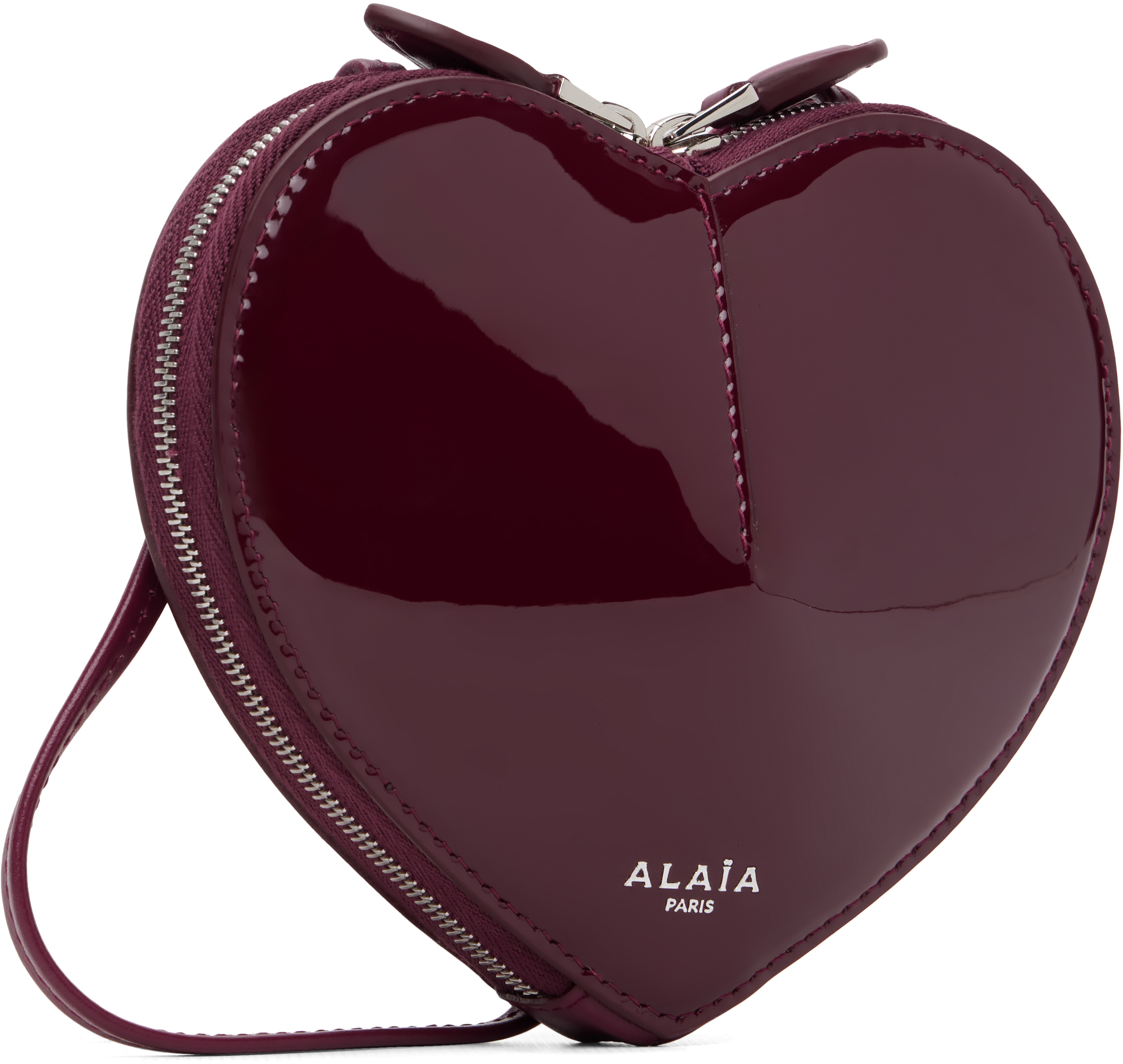 Burgundy 'Le Coeur' Small Bag