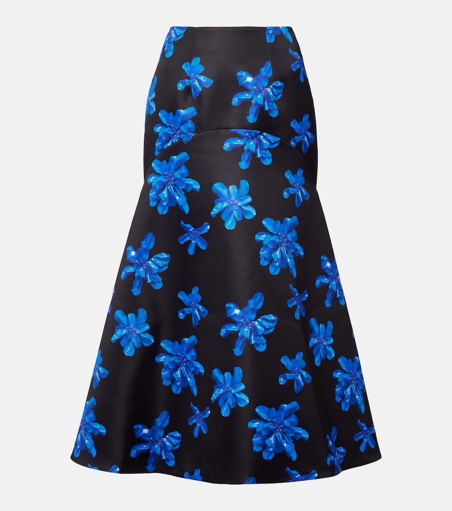 Tamilla floral midi skirt