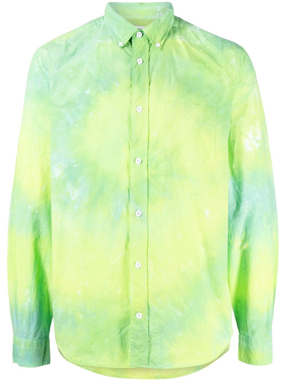 Long-sleeve tie-dye shirt - Green