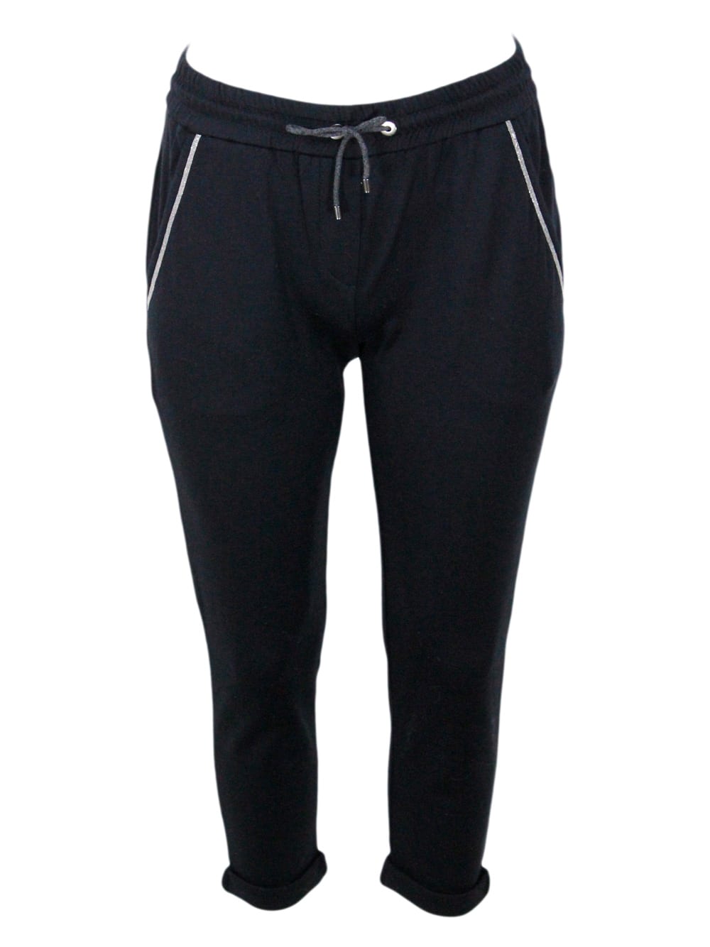 Jersey tapered sweatpants - Blue