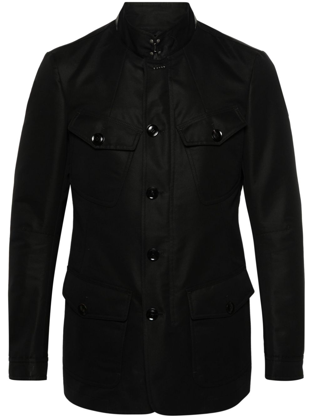 Compact military jacket - Black