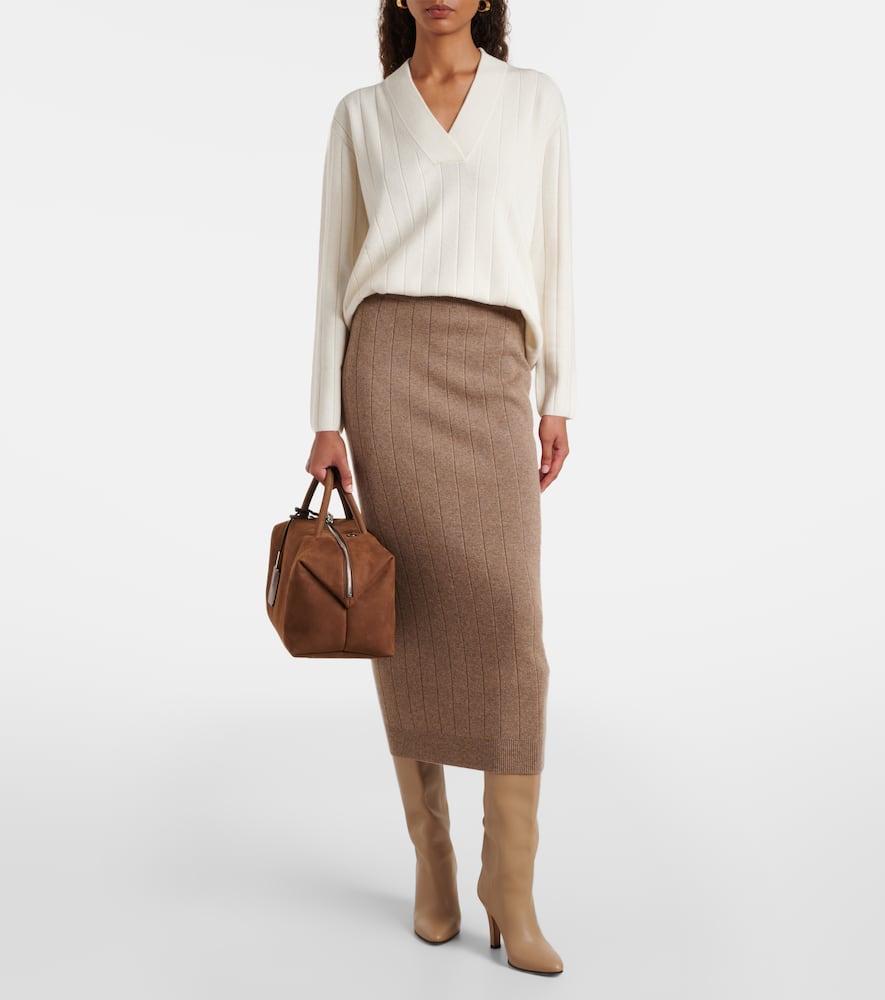 Sante cashmere midi skirt