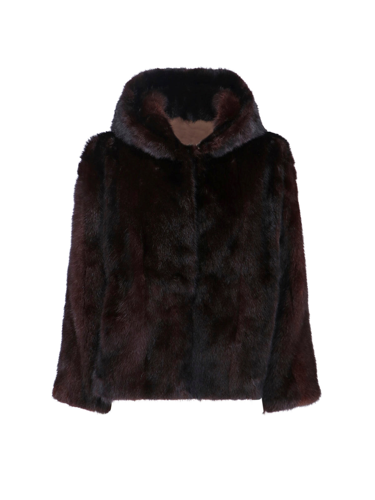 Upcycled Mink Fur Hooded Jacket